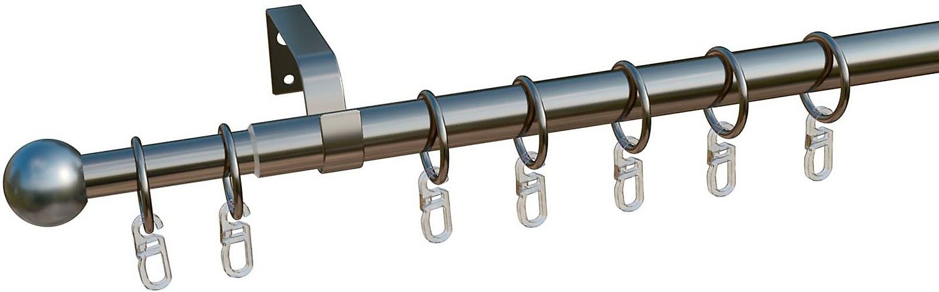 indeko Gardinenstange Formentor, Ø 10 mm, 1-läufig, ausziehbar, verschraubt günstig online kaufen