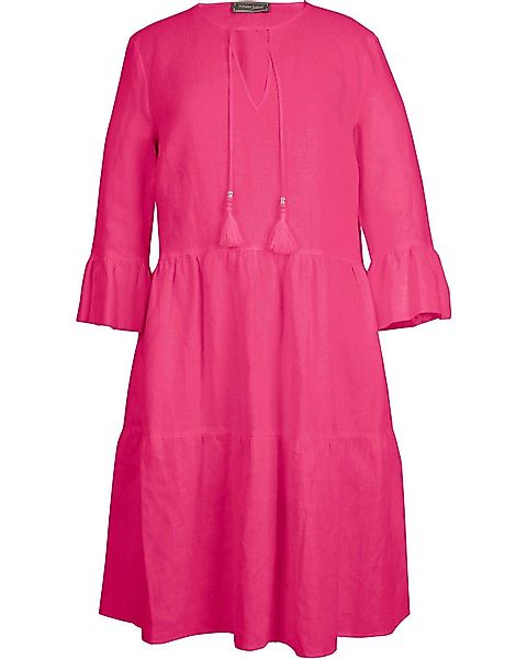 White Label Midikleid Leinen-Stufenkleid günstig online kaufen