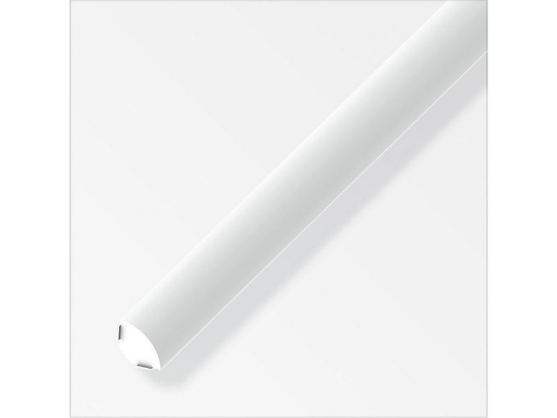 alfer Winkelprofil alfer Viertelkreis-Eckleiste 1 m, 14 mm PVC günstig online kaufen