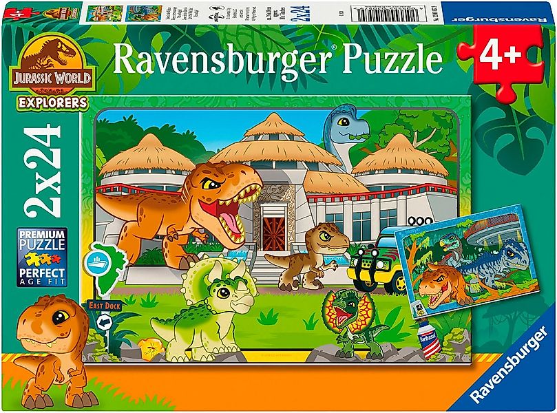 Ravensburger Puzzle Leben in der Wildnis, 48 Puzzleteile, 2x24 Teile, Made günstig online kaufen