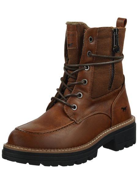 Mustang Shoes Schnürstiefelette "Mustang Shoes Stiefelette Lederimitat" günstig online kaufen