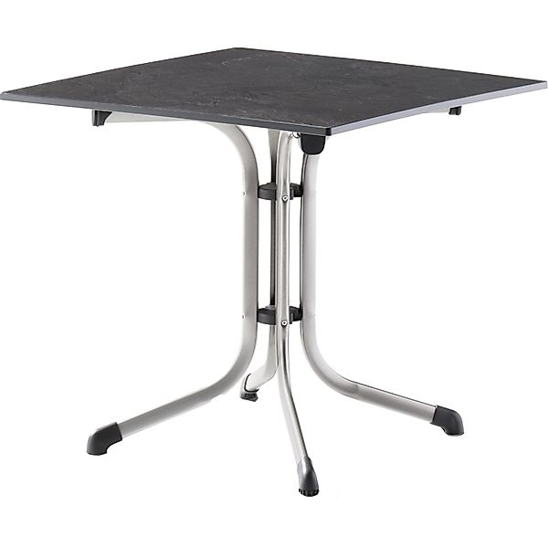 Sieger Boulevard-Klapptisch 80 x 80 cm mit vivodur-Tischplatte Graphit günstig online kaufen