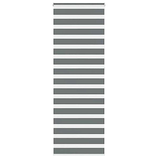 vidaXL Doppelrollo Dunkelgrau 75x230 cm Stoffbreite 70,9 cm Polyester 40141 günstig online kaufen