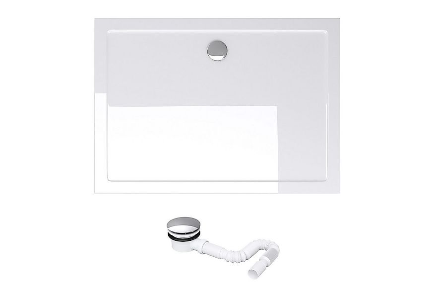 Mai & Mai Duschwanne Duschtasse Rechteckig aus Acryl inkl. Ablaufgarnitur A günstig online kaufen