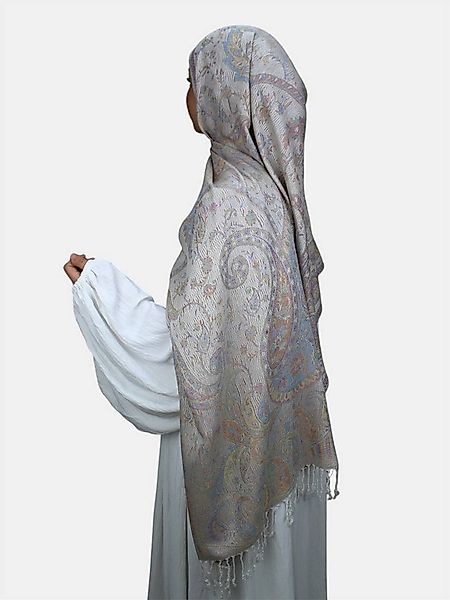 Aymasal Kopftuch Safae Pashmina Muster Hijab Kopftuch Schal Fransentuch sca günstig online kaufen