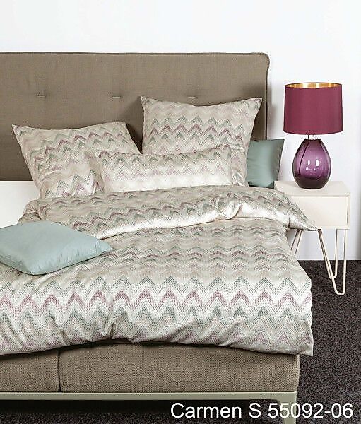 Janine Janine Interlock-Jersey Bettwäsche CARMEN S 55092 kameegrün beere Gr günstig online kaufen