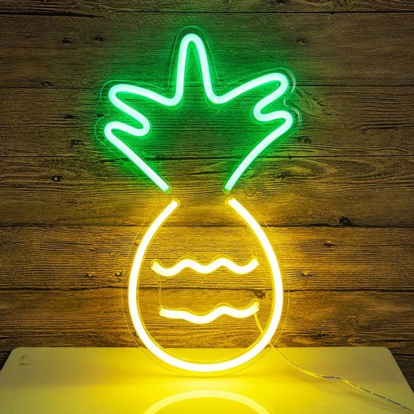 Rosnek LED Dekolicht Neon Lampe,Rose Ananas günstig online kaufen