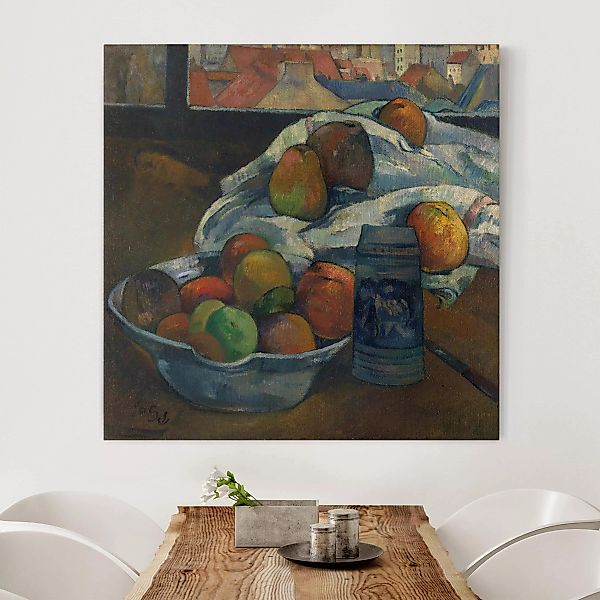 Leinwandbild - Quadrat Paul Gauguin - Obstschale günstig online kaufen