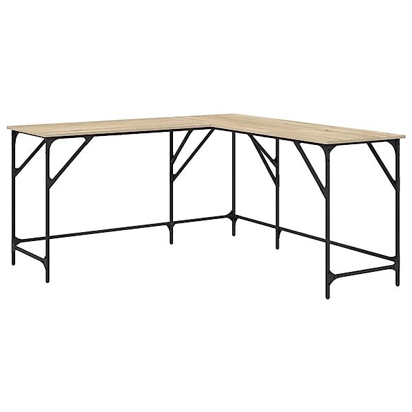 vidaXL Schreibtisch Sonoma-Eiche 149x149x75 cm Holzwerkstoff 837583 günstig online kaufen