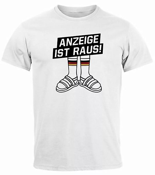 MoonWorks Print-Shirt Herren T-Shirt Alman Anzeige ist raus Meme Witz Deuts günstig online kaufen