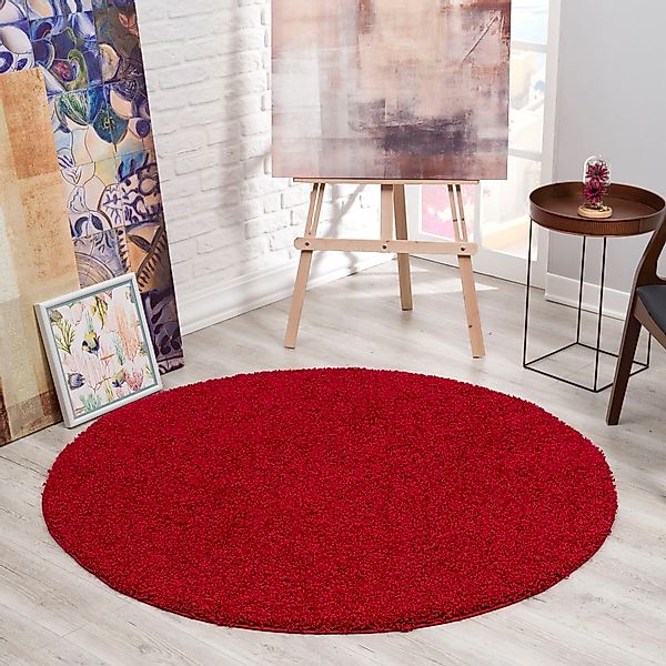 Sanat Hochflor-Teppich LOCA, rund, Höhe: 30 günstig online kaufen