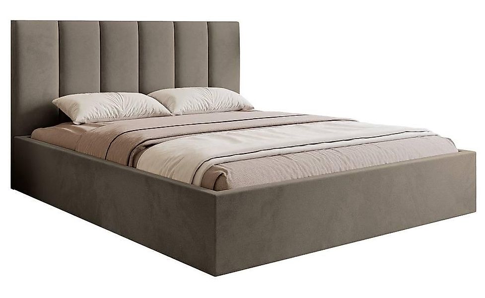 NADUVI Collection | Bettgestell Carolina mit Staufach Samt 180x200 günstig online kaufen
