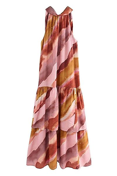 Next Maxikleid Maxi-Lagenkleid mit Neckholder und Bindedetail (1-tlg) günstig online kaufen