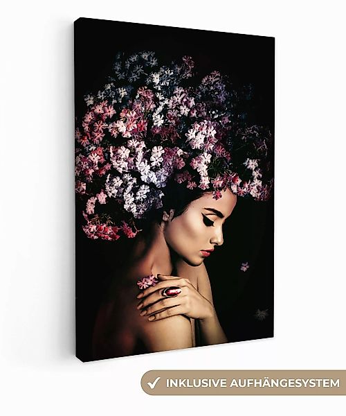 OneMillionCanvasses® Leinwandbild Blossom - Frau - günstig online kaufen