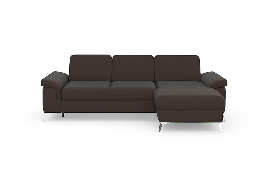 sit&more Ecksofa »Padua L-Form« inklusive Sitztiefenverstellung, Armteilfun günstig online kaufen