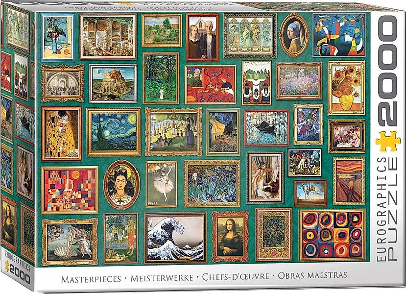 Puzzle 2000 Teile Puzzle - Meisterwerke, günstig online kaufen