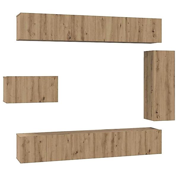 vidaXL TV-Schrank-Set 8-Tlg Artisan-Eiche 30,5 x 30 x 90 cm 3393134 günstig online kaufen