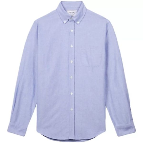 Portuguese Flannel  Hemdbluse Brushed Oxford Shirt - Blue günstig online kaufen
