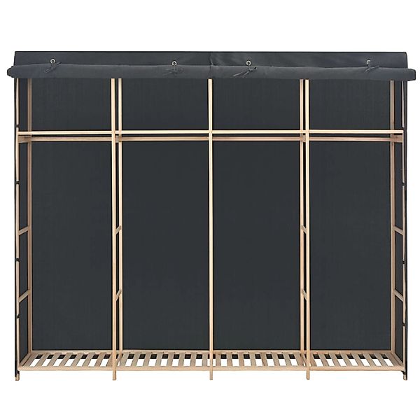 Kleiderschrank Grau 200 X 40 X 170 Cm Stoff günstig online kaufen
