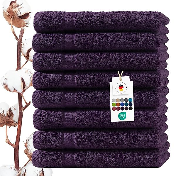 Carpe Sonno Handtuch Set 50x100 cm 100% Baumwolle Handtücher Set 500 g/m2 F günstig online kaufen
