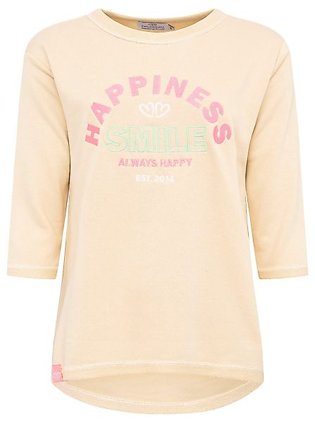 Zwillingsherz Langarmshirt "Smile" 3/4-Arm, Rundhalsausschnitt, Stickerei günstig online kaufen