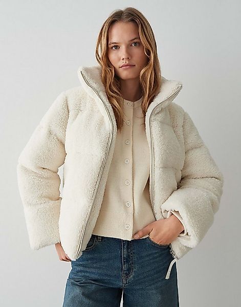 OPUS Steppjacke HOZY aus weichem Teddyfell Stehkragen, flauschiger Griff, R günstig online kaufen