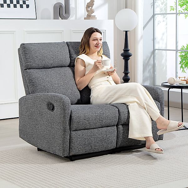 HOMCOM 2-Sitzer Relaxsessel Fernsehsessel Liegesessel mit Liegefunktion Ses günstig online kaufen