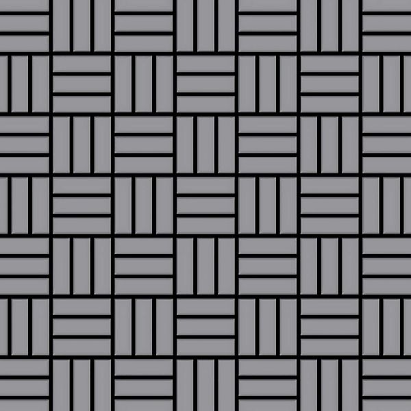 ALLOY Mosaik Fliese Massiv Metall Edelstahl Matt Grau 1,6mm Stark Basketwea günstig online kaufen