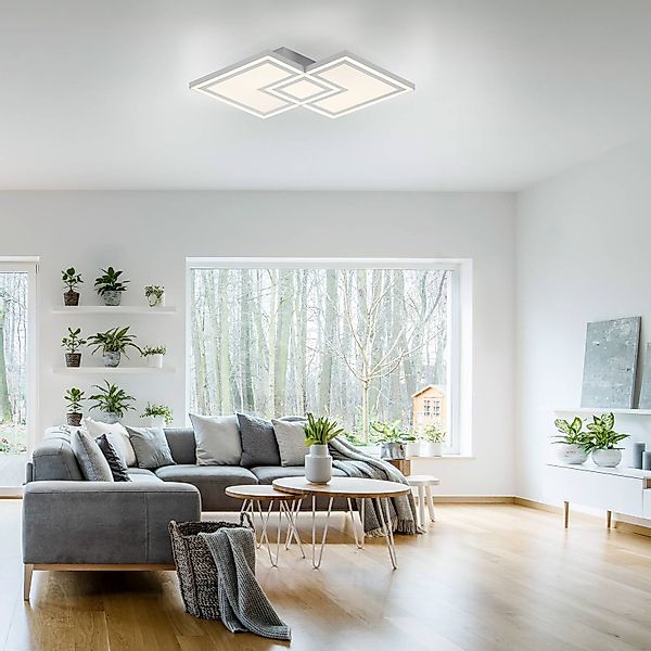 JUST LIGHT LED Deckenleuchte »BEDGING«, 2 flammig, Leuchtmittel LED-Board-L günstig online kaufen