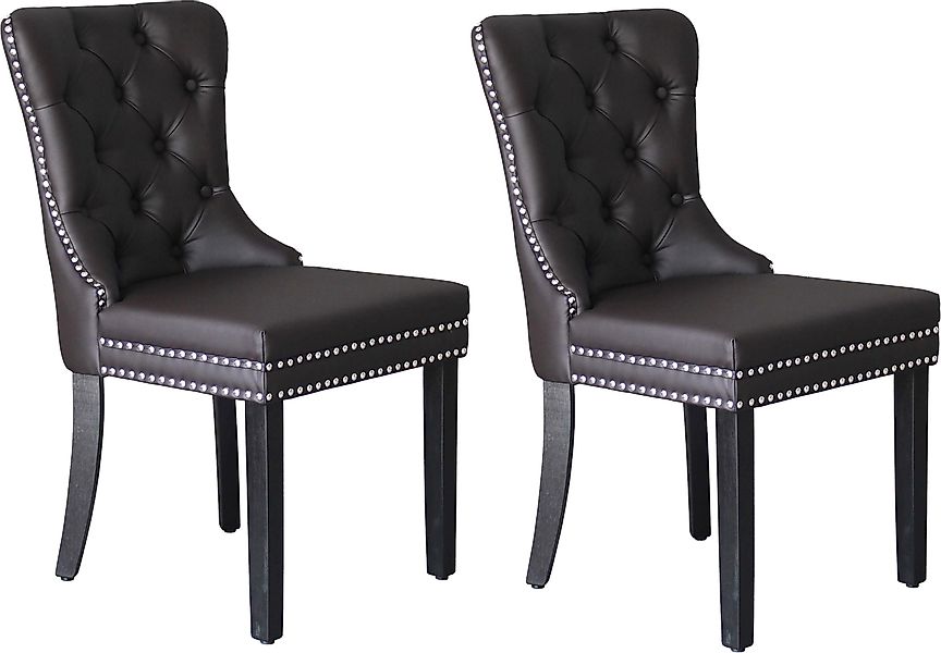 byLIVING Esszimmerstuhl »Domino« (Set) 2 Stk.mit Massivholz Gestell, Cheste günstig online kaufen