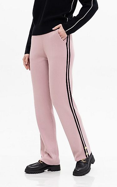 Passioni Strickhose Straight Fit mit Kontraststreifen günstig online kaufen