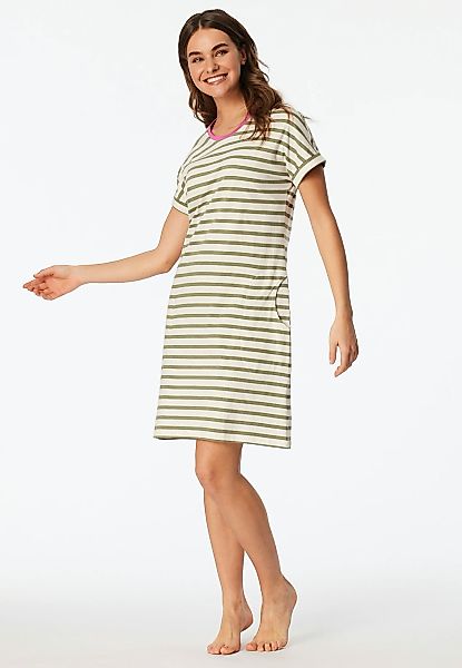 Schiesser Nachthemd "Casual Essentials" Seitennahttaschen mit garngefärbten günstig online kaufen