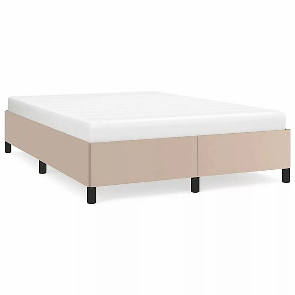 vidaXL Bettgestell Cappuccino-Braun 140x190 cm Kunstleder Modell 31370067 günstig online kaufen