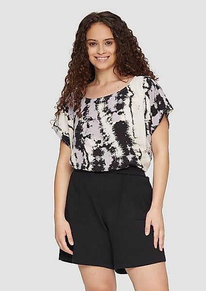 QS Langarmbluse Oversized-Bluse mit überschnittenen Schultern und Teilungsn günstig online kaufen