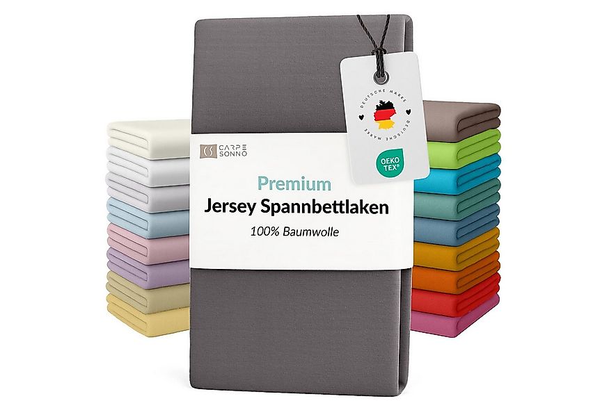 Carpe Sonno Spannbettlaken Jersey Bettlaken 90x200 100x200 140x200 160x200 günstig online kaufen