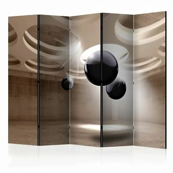 artgeist Paravent Geometric Glare II [Room Dividers] schwarz/beige Gr. 225 günstig online kaufen