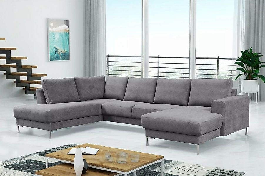 Küchen-Preisbombe Sofa Modernes Couch Ecksofa Eckcouch Wohnlandschaft hellg günstig online kaufen