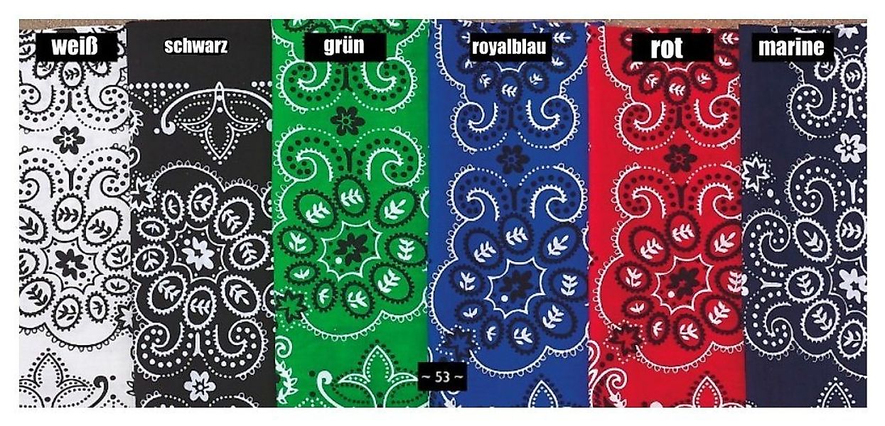 Westernlifestyle Bandana XL Paisley Tuch 70 x 70 cm günstig online kaufen