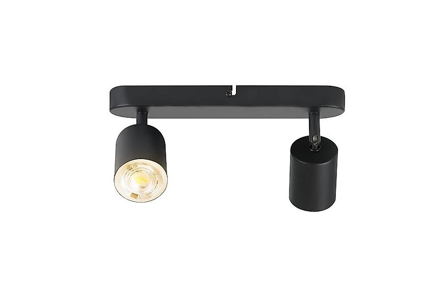 ZMH Deckenstrahler 2 Flammig - Schwarz/Weiß Deckenspots Schwenkbar 350° für günstig online kaufen