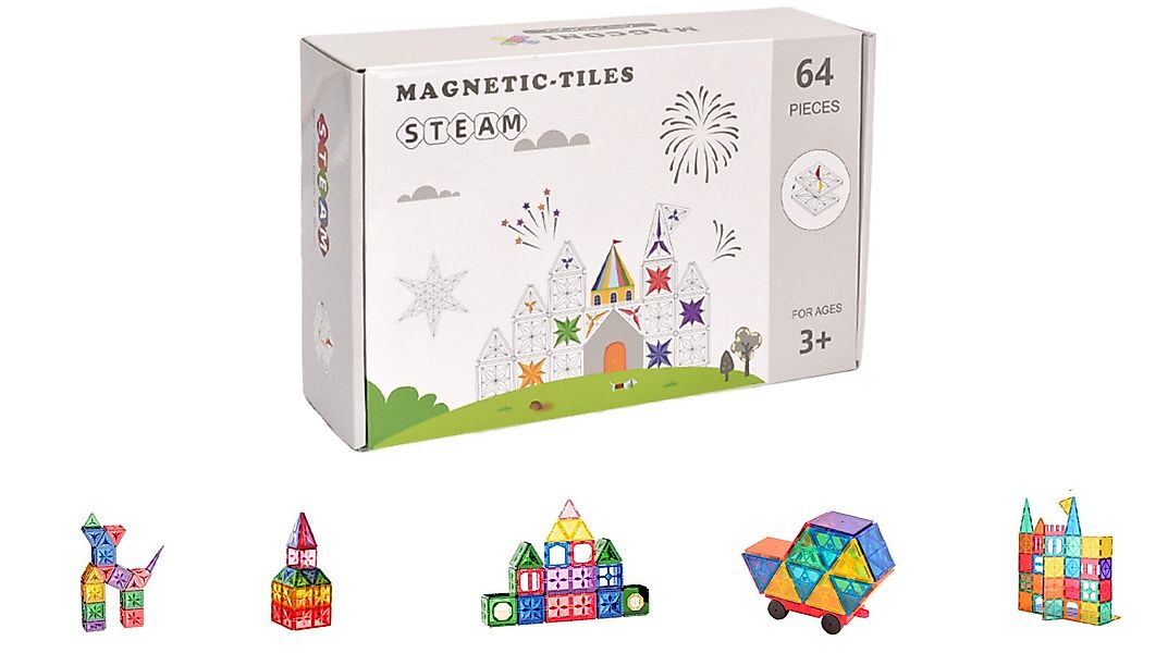powertechnik-Germany Magnetische Bausteine 3D Magnetspiele Bauklötze günstig online kaufen