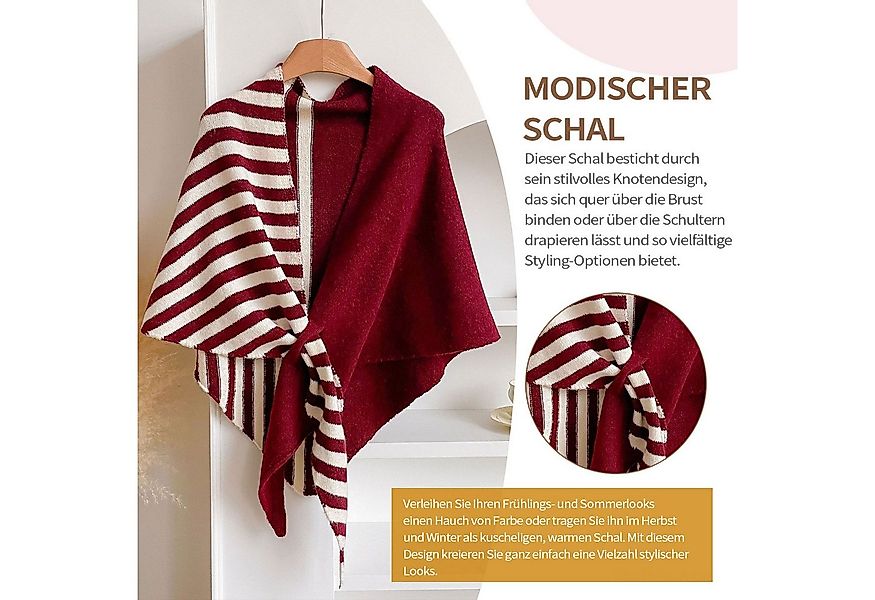Refttenw Poncho Dreieckstuch Cape, warmer Halsschal,Schultertuch,Bindeschal günstig online kaufen