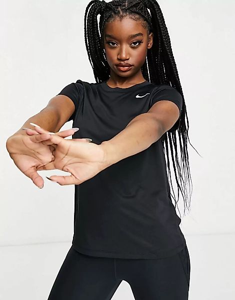 Nike Training – Dri-FIT – Kurzärmeliges T-Shirt in Schwarz günstig online kaufen