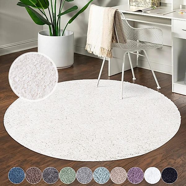 Carpet City Hochflor-Teppich City Shaggy, rund, günstig online kaufen
