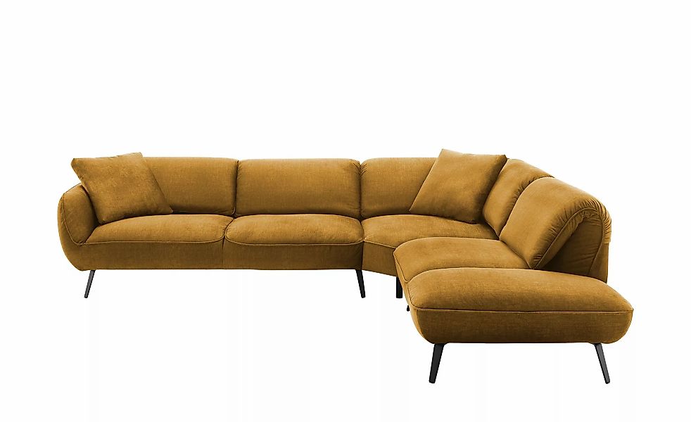 pop Ecksofa  Ventus ¦ gelb ¦ Maße (cm): B: 304 T: 246.0 Polstermöbel > Sofa günstig online kaufen