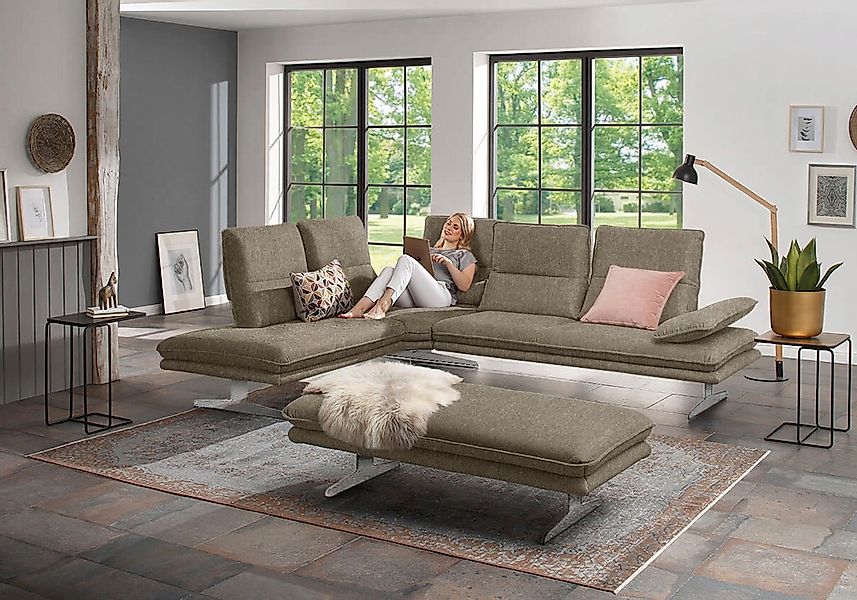 W.SCHILLIG Ecksofa »broadway, Designsofa, mit tollem Sitzkomfort, L-Form«, günstig online kaufen
