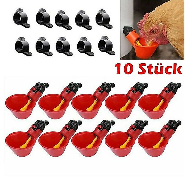 MC Star Futterautomat 10-Tlg Geflügeltränke Automatisch, Hühnertränke Hühne günstig online kaufen