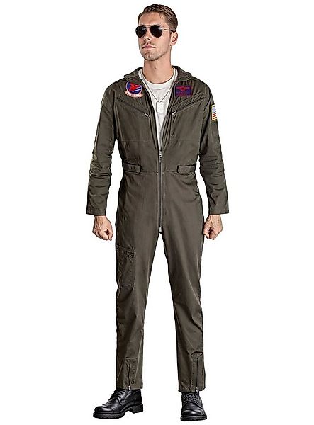 Maskworld Kostüm Top Gun Overall - Karnevalskostüm Faschingskostüm, Lizenzi günstig online kaufen