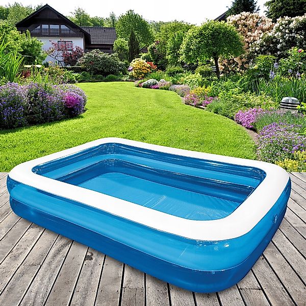 Festivalartikel Schwimmbecken Großer Familien-Aufblasbarer Pool 262x175cm günstig online kaufen