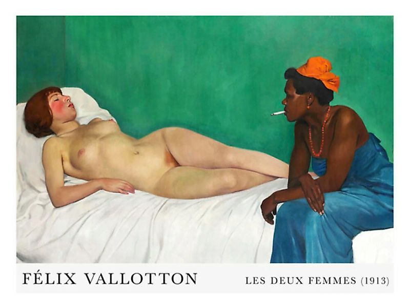 Poster / Leinwandbild - Félix Vallotton: La Blanche Et La Noire günstig online kaufen