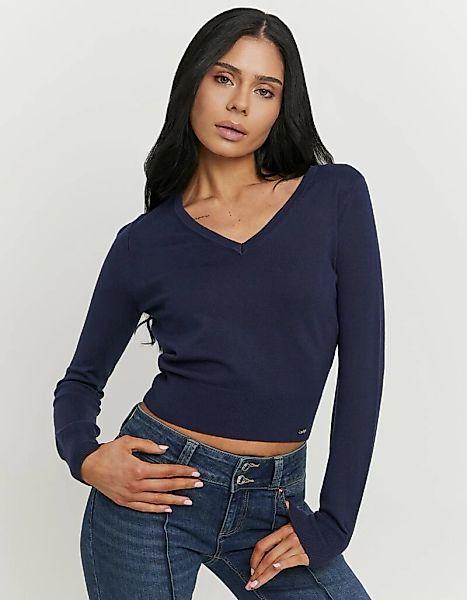 Tally Weijl Strickpullover "SPUVISMARTI" Viskosemischung, Basic, kürzer ges günstig online kaufen